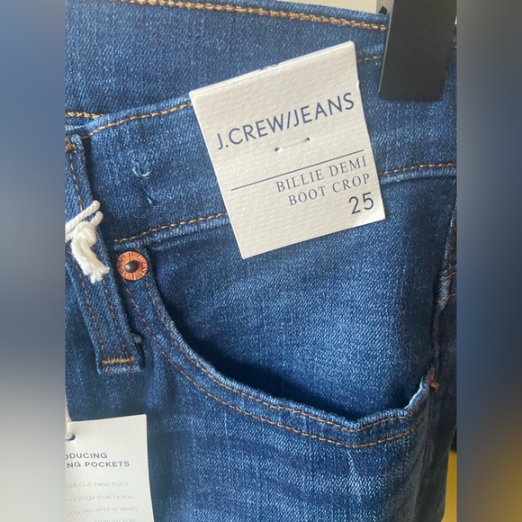 26T🔖 J. Crew Billie Demi Boot Crop Jean Denim J6300 MLA Raw Hem $168 - Picture 8 of 12
